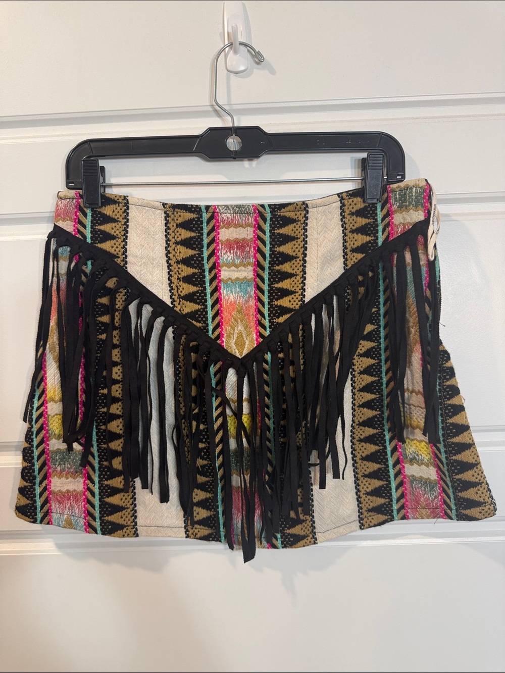 Judith March Fringe skirt size small